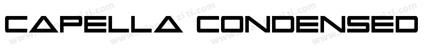 Capella Condensed Bold字体转换